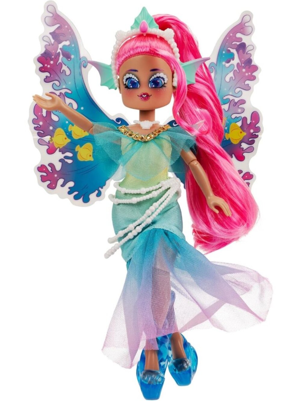 9” Water Fairy Fashion Doll with Comb & Virtual Item Code - Ages 5